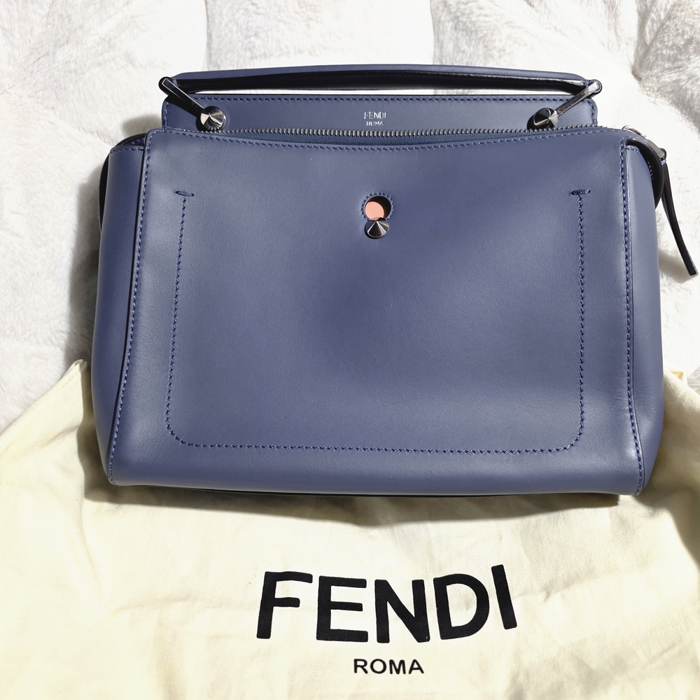 Fendi Blue Satchel Bag